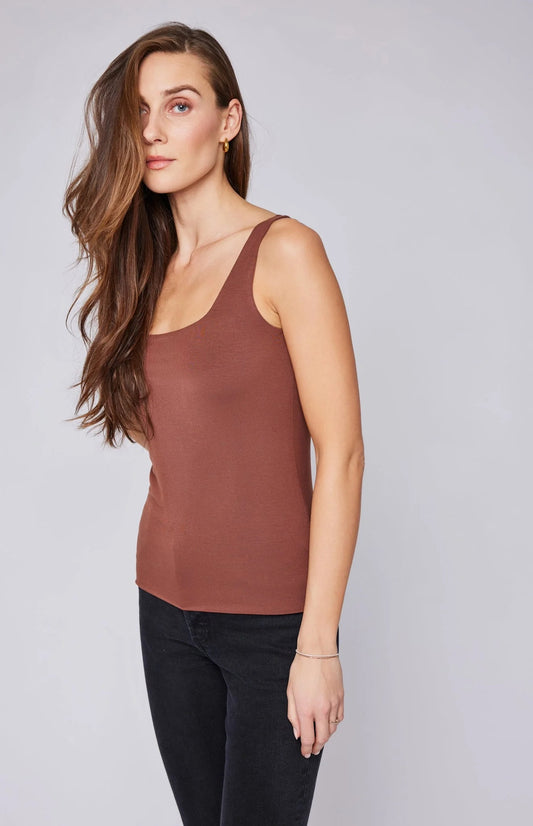 BELIZE TANK - COGNAC BROWN