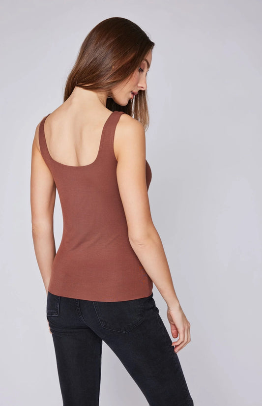 BELIZE TANK - COGNAC BROWN