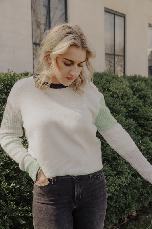 PATRICE SWEATER - IVORY MEADOW