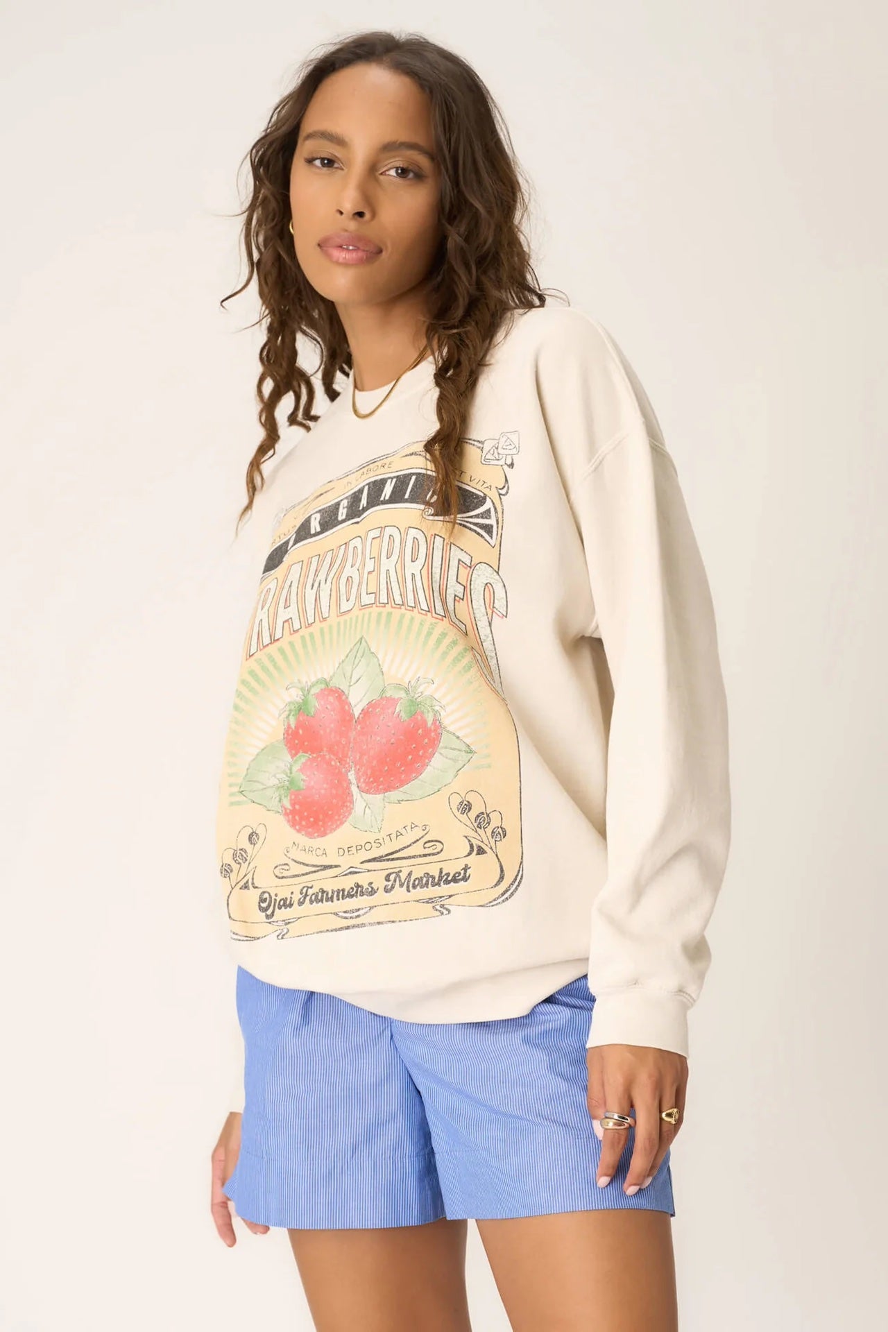 STRAWBERRIES OVERSIZED SWEATSHIRT